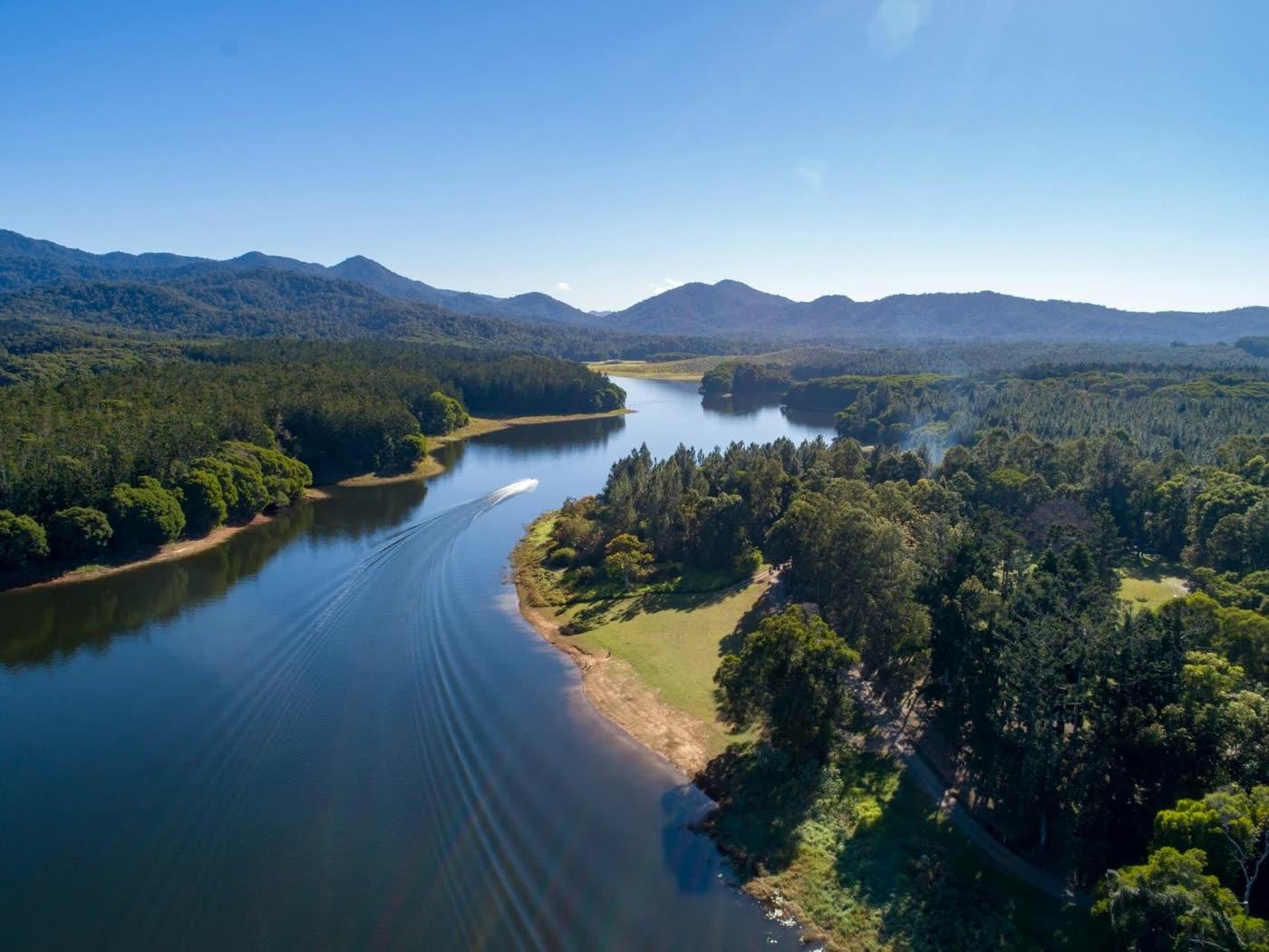 Lake Tinaroo at sunrise, Far North Queensland